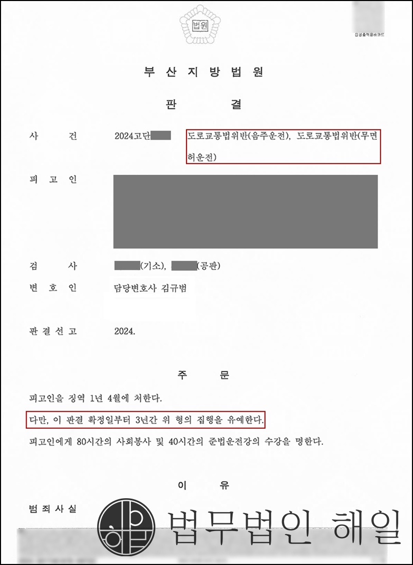 음주3회 무면허 집행유예.jpg